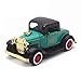 LW Vintage Cars Retro Style 1:32 Hard Top Vintage Cars Scale Diecast Car model Collection Light&sound (Green)