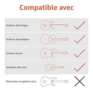 Amazon Basics Support de guitare pliable et réglable pour acoustiques et électriques, guitares basses et banjos, Noire - Les Beatles, Paul McCartney, John Lennon, RIngo Starr, George Harrison Amazon Basics Support de guitare pliable et réglable pour acoustiques et électriques, guitares basses et banjos, Noire – Image 4