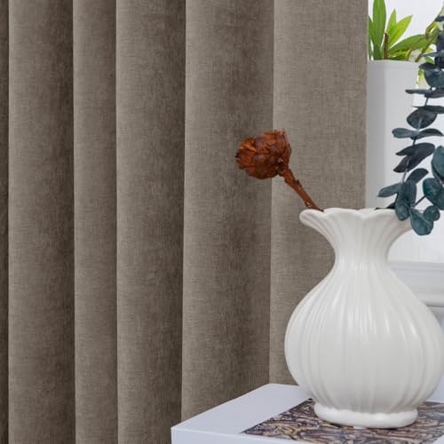Cortinas opacas de felpilla MacoChico confeccionadas con pliegues artesanales de alta gama 5