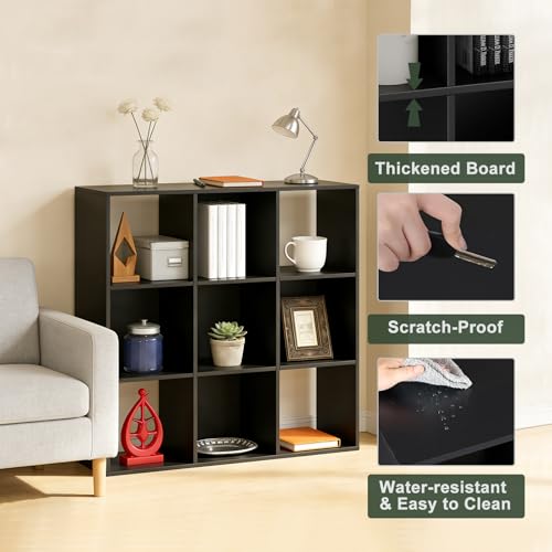 9-Cube-Storage-Organizer-Reversible-Bookcase-Shelf-Open-Cube-Bookshelf-Large-Modern-Storage-for-Living-Room-Bedroom-Office-Black