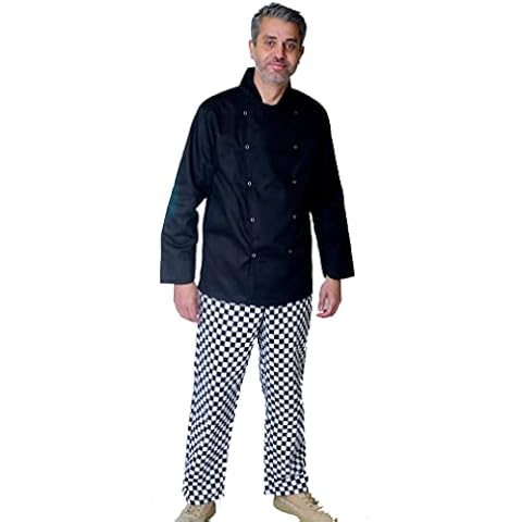 IBEX Professional Black Full Sleeves Chef Jacket Cover