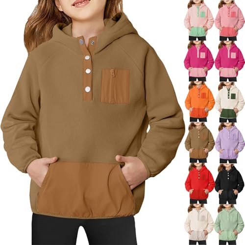 Boys Girls Fleece Hoodies Outerwear Toddler Kids Cute Hood Jacket Coat with Pocket Fall Winter Active Suits4