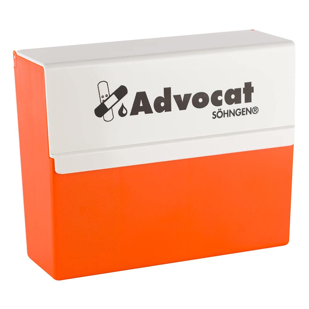 SÖHNGEN Erste-Hilfe-Koffer Advocat Baustelle, Wandhalterung, orange, DIN 13157 aus Kunststoff, Art.-Nr. 367001 | Verbandskasten | Notfallkoffer | Erste Hilfe Kasten