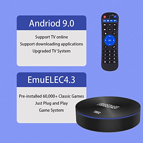 T95Q Retro Game Console, Built-In 60,000+ Classic Games, Emulator Console Compatible With Psp/Ps1/Arcade/Mame, Support 8K Hd Output (256) #TOP2