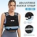 TB3C Adjustable Weighted Vest for Women - 11-20lb for Strength Training Body Weight Vest for Running Walking and Home Workouts Black