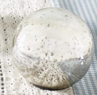 Market Street Medium Silver Mercury Glass Orb