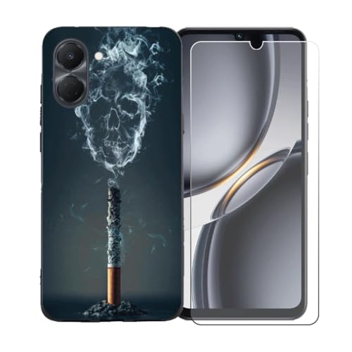 BMPNLSZ �K�p Tecno Spark Go 3+HD�����K���X�ɓK�����ėpTPU�ی�J�o�[�A�V���J�Q���V�F���o���p�[�ی�o�b�N�V�F��-�K�p Tecno Spark Go 3�ɓK����9�d�x�X�N���b�`�h�~�X�N���[���ی�J�o�[ BST18