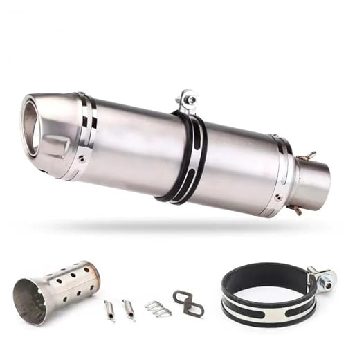 Tuyau d'acier inoxydable silencieux d'échappement moto 51mm pour GSR600 Suzuki