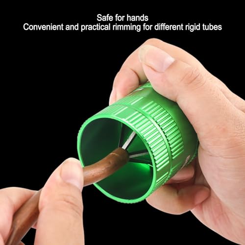 Pipe Reamer Deburrer Tool Tubing Deburring Chamfer Tool 4 Blades Remove Burr Tool for 1/4in to 1‑5/8in OD