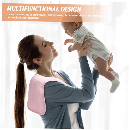 3Pcs Cotton Burp Cloths Soft Absorbent Bibs for Drooling Burping Multi Functional Washcloths for Newborns Gentle Skin Easy to Clean3