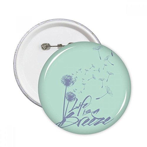 Badge rond illustration pissenlit DIYthinker pour rajeunir vos vieux vêtements