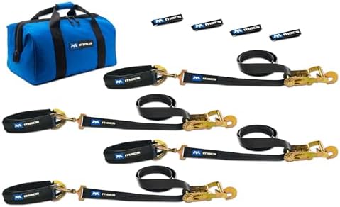 Mac's Ratchet Tie Down Straps, 2" x 8', 10,000 lb Break Strength,...