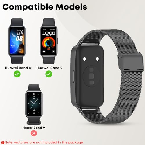 SenMore Metal Bracelet Compatible with Huawei Band 9/Huawei Band 8 - Image 3