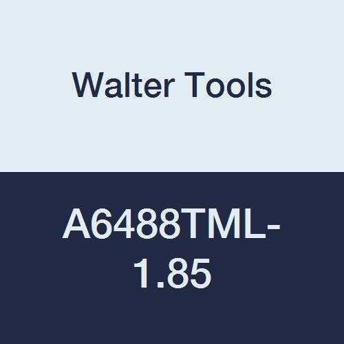 Walter Tools A6488TML-1.85 Alpha 4 Plus Micro 1.85 mm Solid Carbide Micro Coolant Through Drill, 17 mm Length of Cut, 14.8 mm Maximum Cut Depth, 20 mm Extension Length, 68 mm Overall Length