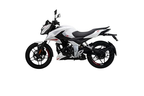 Image of Bajaj Pulsar N160 Twin Disc Single Channel Single Seat Motorcycle /Motorbike - Pearl Metallic White - Ex-Showroom