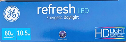 Ge Refresh High Definition Led Bulb 10.5-Watt 5000K Energetic Daylight Dimmable A19 6-Pack #TOP3