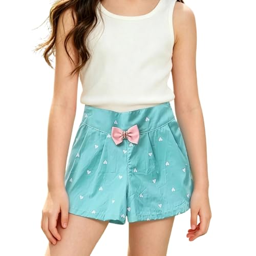 Pantalones Cortos Ligeros de Verano para niñas, Ideales para Actividades al Libre. Pantalones Cortos Transpirables de Verano para niñas, fáciles de Ajustar y Ligeros para bebés. para Escuela y Ocio