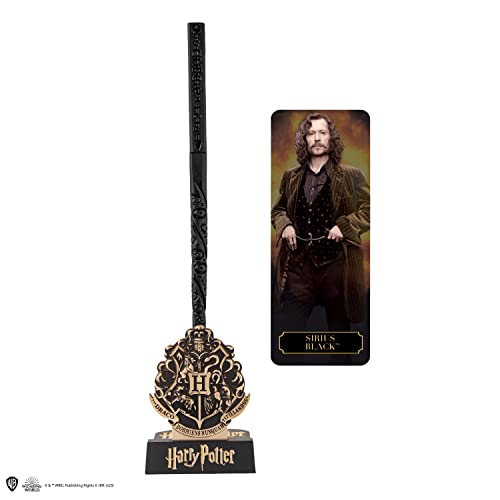 Cinereplicas Harry Potter Magiczna różdżka długopis ze stojakiem i zakładką soczewkową – oficjalna licencja (Sirius Black)