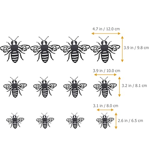 Toddmomy 48Pcs 3D Bee Wall Decor Bumblebee Party Decorations Cake Decorations Removable Stickers Wall Decor Room Mural Metallic Kids Bedroom Nursery Classroom Wedding Decor Birthday Decor Paper #TOP5