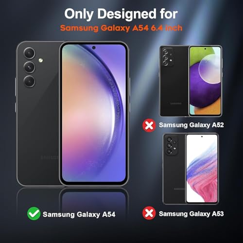 Image of ShieldTech Back Cover for Samsung Galaxy A54 5G | Rugged Case with Ring Stand | 360 Protection | Shockproof | Camera & Screen Guard (PC, Green)