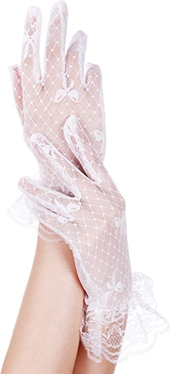 Sahabowi Satin Gloves Formal Bridal Banquet Party Wedding Opera Solid Colorful Mitten For Women