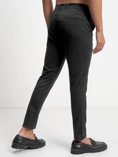 Image of Highlander Men's Slim Fit Formal Trousers | Ankle Length |Smart Trousers for Men | Chino Trousers for Men|Elegant Design | Comfortable Fabric for Daily Work & Formal Occasions