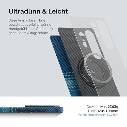 pitaka Ultradünne Hülle für Galaxy S26 Ultra aus Aramidfaser Mondaufgang – Ansicht 3