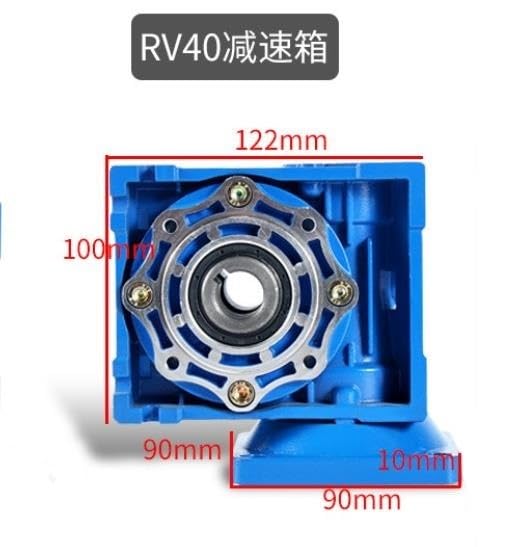 DC-Schneckengetriebe-Untersetzungsmotor, 60 W-120 W Umkehrmotor mit Drehmoment und Drehzahlregler for CNC-Rundschalttische Robust(120W+RV40)