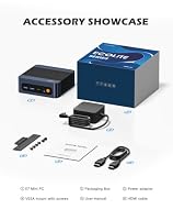 BOSGAME E7 Mini PC Core 3 100U, 6C/8T, bis zu 4,7GHz, 16GB RAM, 512GB SSD – Ansicht 8