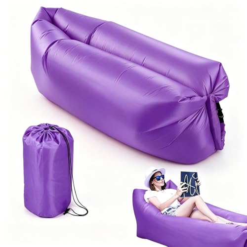 LOMUG Sofá hinchable morado saco de aire