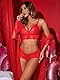 Avidlove Damen Sexy Dessous Set Spitze 3-Teilig Negilgee Unterwäsche Netz-Nachthemd Dünn Kimono Mesh Lingerie Sets Mit BH und Höschen，RotL