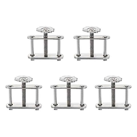 sourcing map Contrôle Flux Tuyauterie Pince Laboratoires Réglable Spriale Vis Compresseur Tuyau Pince Laboratoire pour Laboratoires 5Pcs Cover