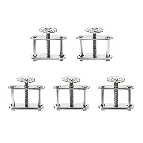 uxcell flow control tubing clamps adjustable swivel screw compressor hose clamp for lab 5pcs