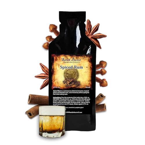 Spiced Rum Premium Essence | Bootleg Kit Refills | Thousand Oaks Barrel Co. | Gourmet Flavor for Barrel Aged Cocktails Mixers and Cooking | 20ml .65oz Packet