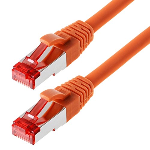 HELOS Câble Patch Cat. 6 (S/FTP, PIMF) 10 m Orange