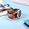 BISONSTRAP Nylon Watch Straps 22mm, Adjustable Braided Loop Bands for Men and Women,Rainbow with Black Buckle #1