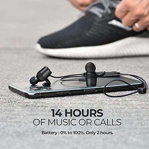 Bluetooth Headphones, Bluetooth Earbuds Sports Earphones, 14H Playtime/HD Stereo Sound with cVc 8.0 Noise Reduction Mic Magnetic In Ear Wireless Headphones IPX7 Waterproof for Running Sports