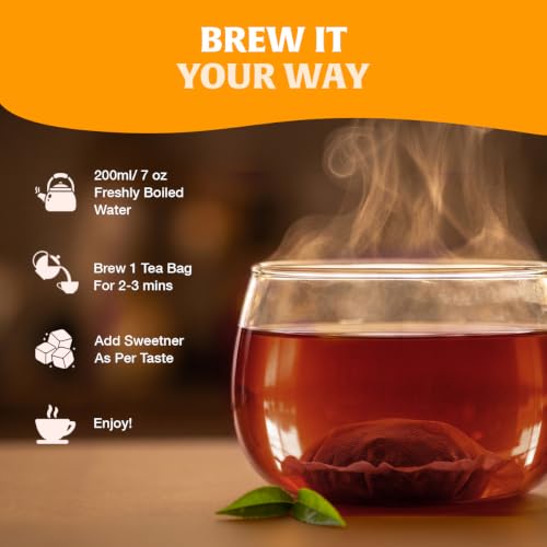 Image of HANDPICK Irish Breakfast Teabags(100 Count) Caffeinated Bold Black Teabags