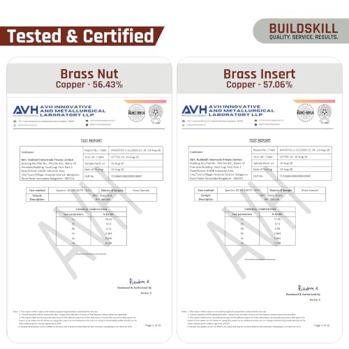 Image of BUILDSKILL Connection Pipe 24 Inch | Brass Nut & Insert with SS304 Braiding
