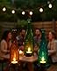 gzero Schmiedeeisen Leuchter, matt schwarz Finish dekorativer Kerzenhalter für Heimwerker Beleuchtung Wein Flasche Jar Perfect DIY Geburtstag Geschenk Party Laterne Lampe Garten Veranda 4 Packs