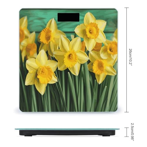 Báscula digital de vidrio templado para baño miniatura 2
