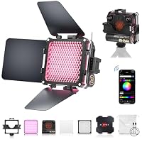 ZHIYUN FIVERAY M20C COMBO 20W RGB撮影用ライト LEDビデオライト 2500K-10000K 調光 充電式 手持ち照明ライト Bluetoothとアプリケーションによる輝度制御 自撮り撮影 YouTube 生放送 ビデオ録画「一年保証」