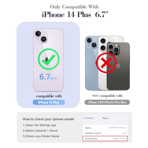 Coque iPhone 14 Plus nœud bleu protégeant l'appareil sans masquer son design - 3