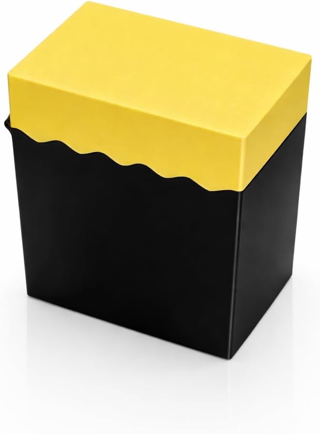 Trading Card Deck Box (60+ Sleeved Cards) for Trading Card Game Storage and Protection, Multiple Colors (Gold Lid/Blue Box) image 5