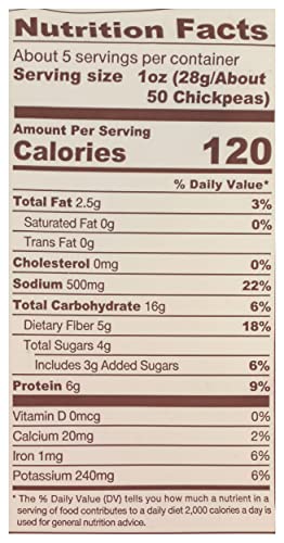 Biena Foods, BBQ Roasted Chickpea Snack, 5 Ounce