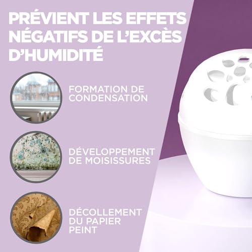 Rubson Sensation Relax Recharges universelles pour absorbeur d'humidité parfum lavande (2 x 300 g) – Recharges 3 en 1 anti-humidité, anti-odeur et agréable parfum – vue 4