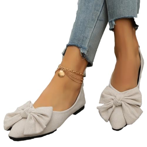 Women's Ballet Flats Comfortable Casual Dressy Shoes,Work Flats Office Shoes Pointed Toe Flats for Women Flat Shoes