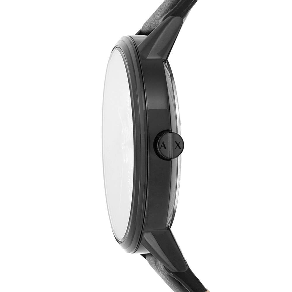 Armani Exchange Orologio da uomo, Movimento multifunzionale al quarzo e cassa da 42 mm con cinturino in pelle