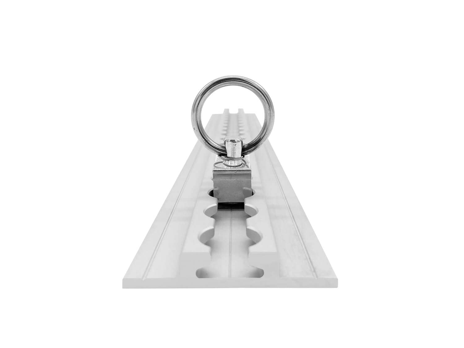 Airlineschiene Flügel unten: 65 x 11 mm, 2.000 mm, 4er Set | Zurrschiene | 200 cm | kompatibel mit Fittingen | Silber eloxiert | für Transporter, Wohnwagen, Sprinter UVM. | Aluminium | 2 m