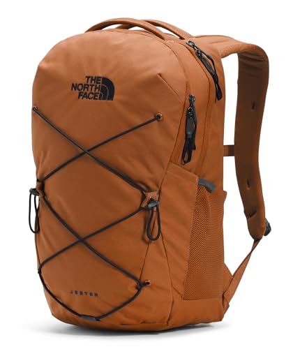Image of The North Face Jester Everyday Laptop Backpack - Commuter Daypack, Water Repellent, Laptop Sleeve, Leather Brown /TNF Black-NPF, One Size